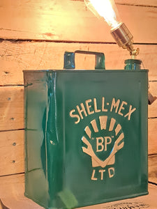 BP Shell-Mex oil can lamp