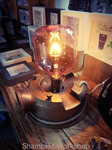 Brass Bilge Pump Table Top Lamp