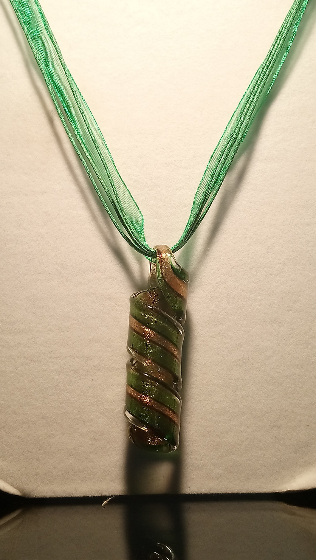 Glass Lampwork Twist Necklace