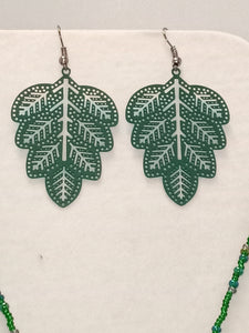 Leaf Pendant Set