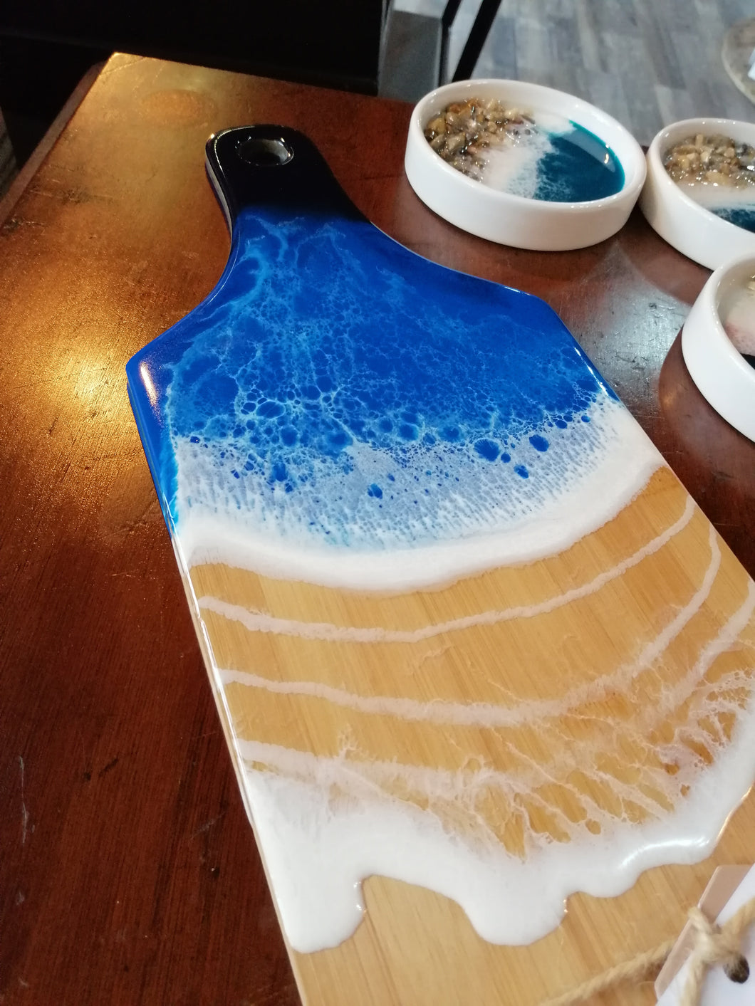 Blue Resin Cheese board