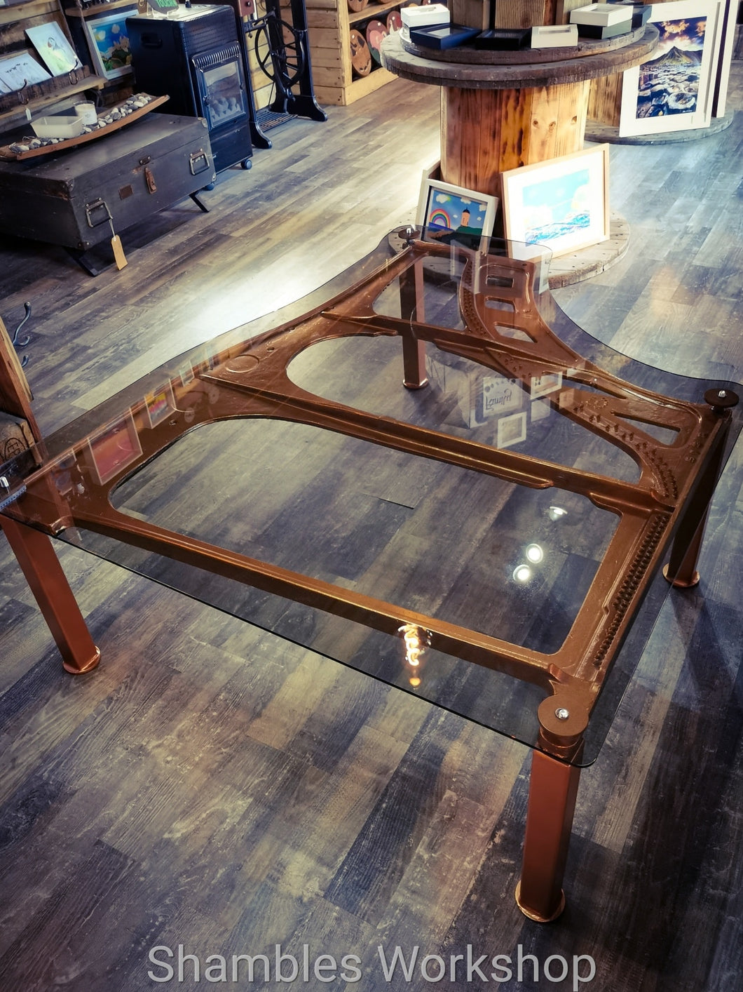 Custom Handmade Piano Harp Coffee Table