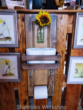 Load image into Gallery viewer, Vintage Window Shutter Bathroom Caddy
