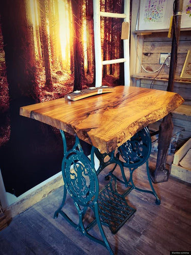 Singer Sewing Machine Table With Live Edge Top